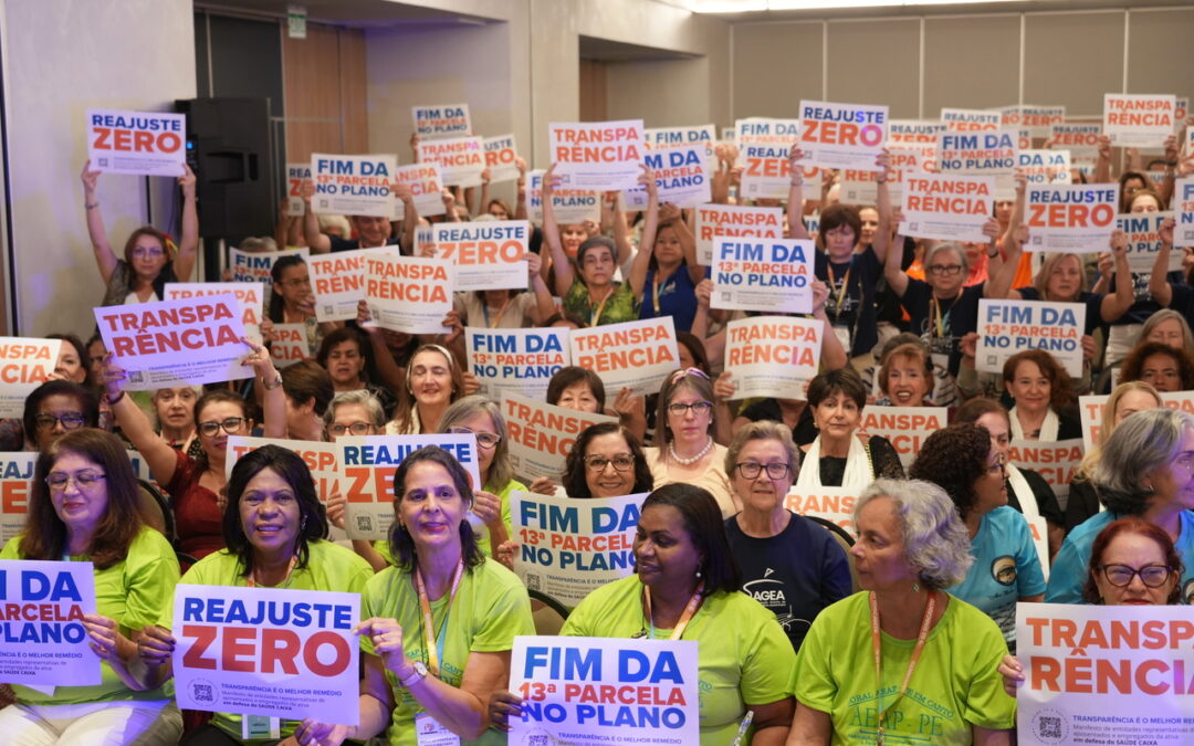 “Transparência é o Melhor Remédio” mobiliza aposentados por reajuste zero e fim da 13ª parcela no Saúde Caixa